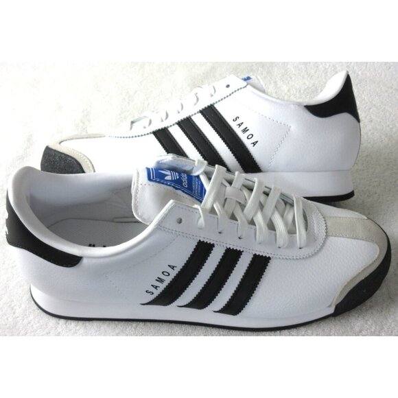 Adidas Originals Men's Samoa Sneakers Cloud White Black Sizes NIB 675033 - Picture 1 of 5